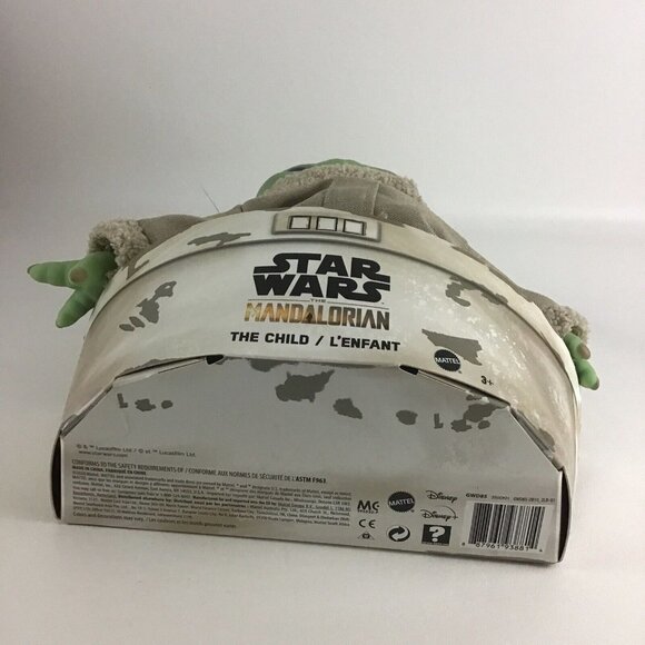 Star Wars The Mandalorian The Child Grogu 11” Plush Stuffed Toy Doll 2020 Mattel - Picture 5 of 6